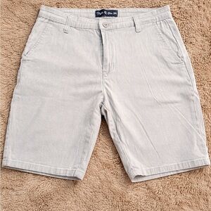Pacific Blue Men’s Gray Shorts Size 34 Casual Flat Front